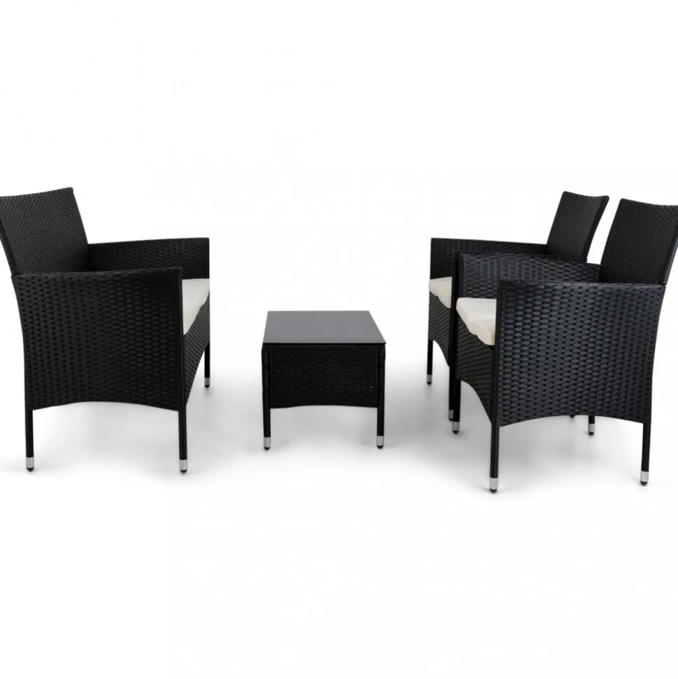 Loungeset Fjällbacka för balkong + Rengöringsmedel för utemöbler