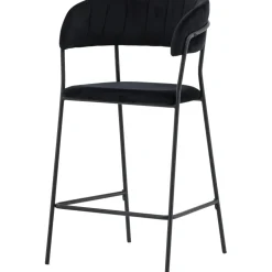 Lui barstol - Svart sammet