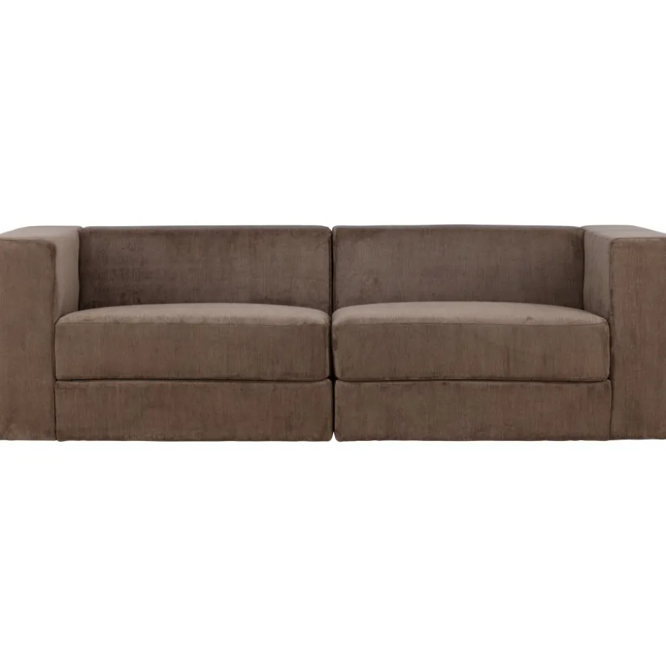 Lumi 3-sits soffa - Brun linne