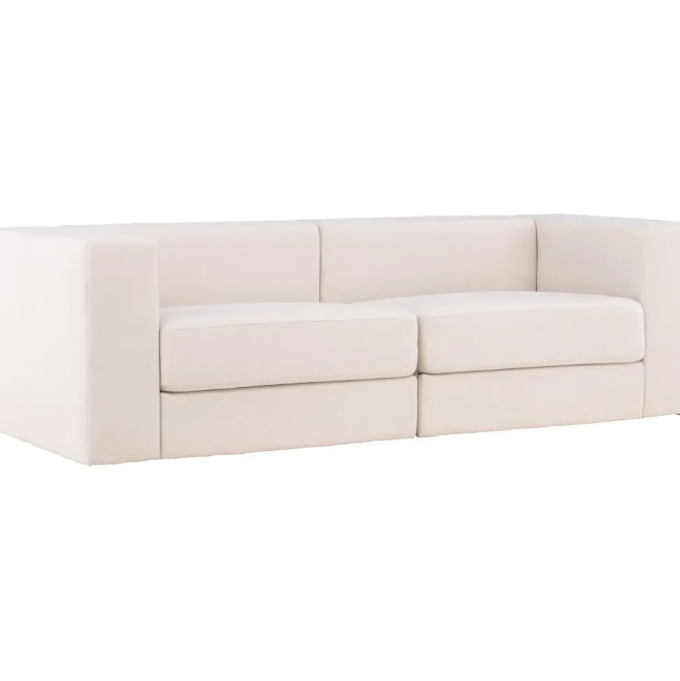 Lumi 3-sits soffa - Vit linne