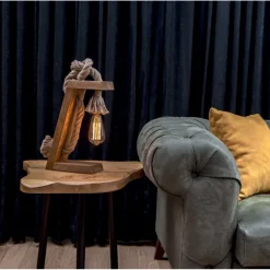 Lumina bordslampa - Brun/guld