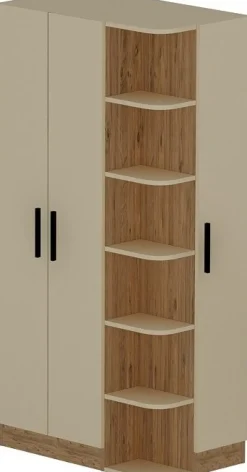 Luses garderob - Furu/beige