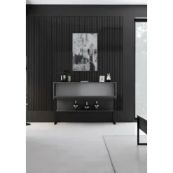 Lux avlastningsbord 120 x 30 cm - Antracit/svart