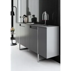 Lux skänk - Antracit/silver