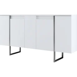 Lux skänk - Vit/silver