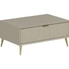 Lux soffbord 90 x 60 cm - Beige