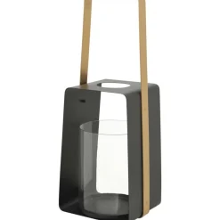 Lyngör ljuslykta liten - Svart/guld