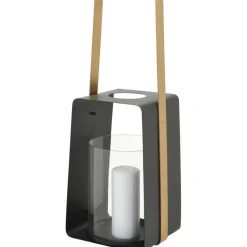 Lyngör ljuslykta liten - Svart/guld