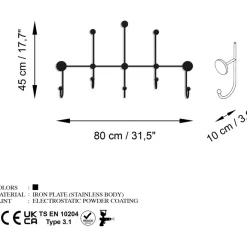Lyon klädhängare - Svart
