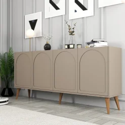 Lyon skänk - Brun/valnöt