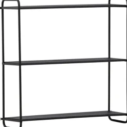 Lyon vägghylla 63 x 62 cm - Svart