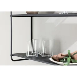 Lyon vägghylla 63 x 62 cm - Svart