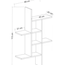 Madagaskar vägghylla Vit