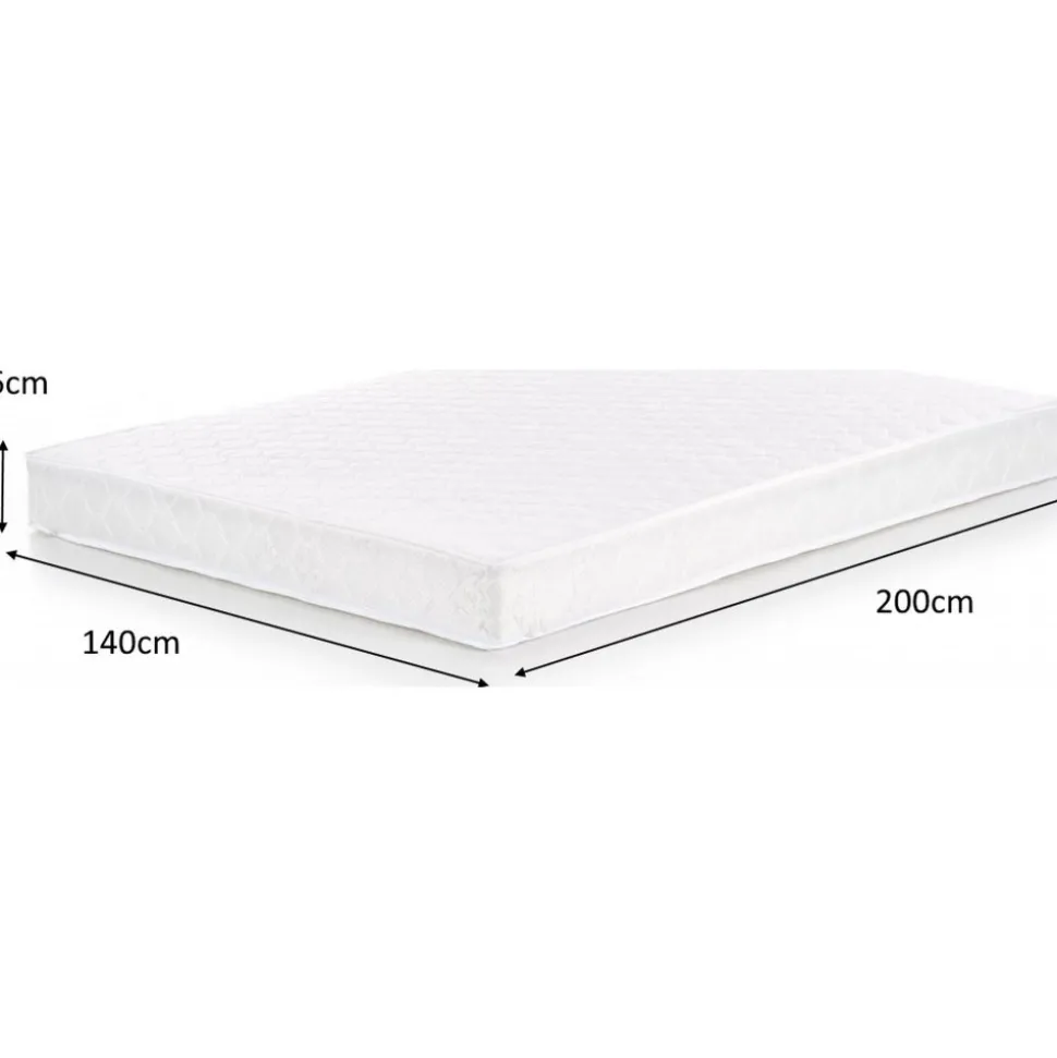 Madrass 140x200 cm bonell fjädersystem