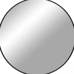 Madrid rund väggspegel - Svart