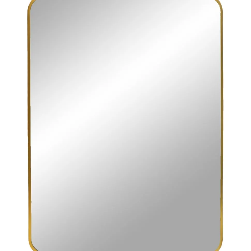 Madrid väggspegel - Mässing + Karta med möbeltassar på köpet!