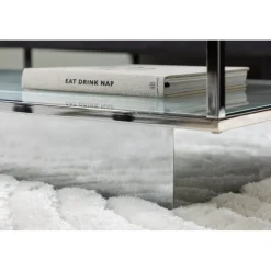 Maglehem soffbord 130 x 60 cm - Silver