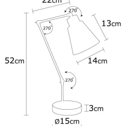 Magneto bordslampa - Svart