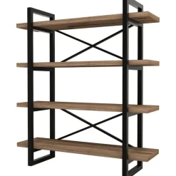 Makro bokhylla - Valnöt