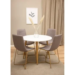 Malcolm matstol - Grå/ek