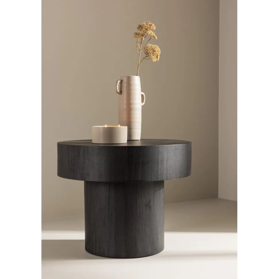 Malung sidobord Ø50 cm - Svart