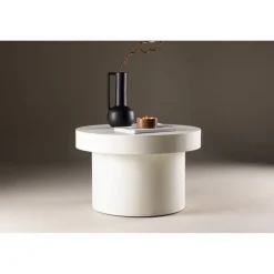 Malung soffbord Ø80 cm - Vit