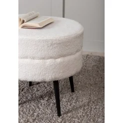 Mariana sittpuff - Vit teddy