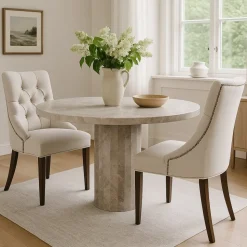 Marmorbord Ø110 cm - Pegani