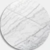 Marmorskiva Ø85 cm - Ljus marmor