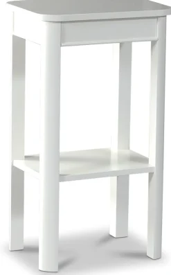 Marstrand sängbord med låda - Vit + Möbeltassar