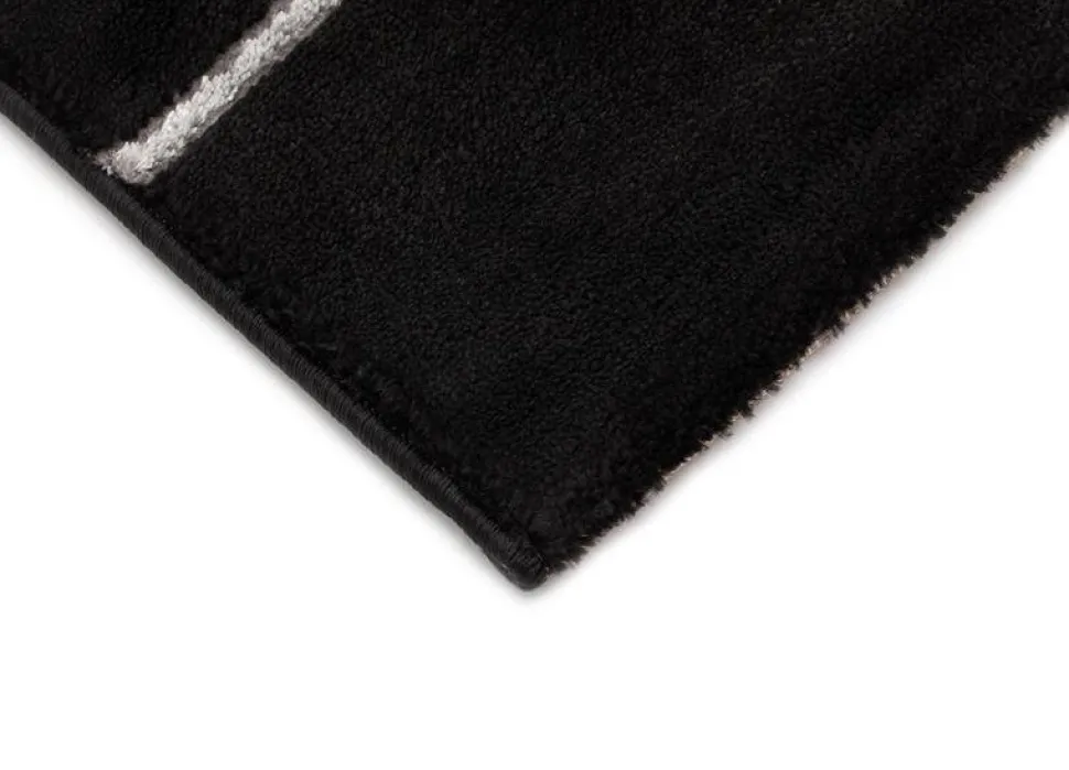 Maskinvävd matta Diamond Lines - Silver