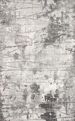 Maskinvävd matta Galya Brick - Grå