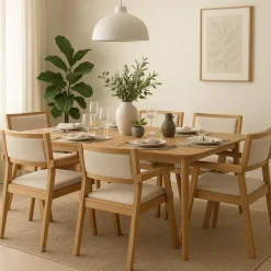 Matbord 180/258 cm - Oskar + Fläckborttagare för möbler