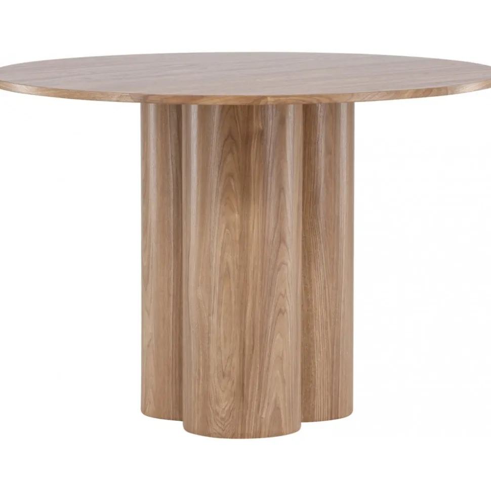 Matbord Ø110 cm brun - Olivia