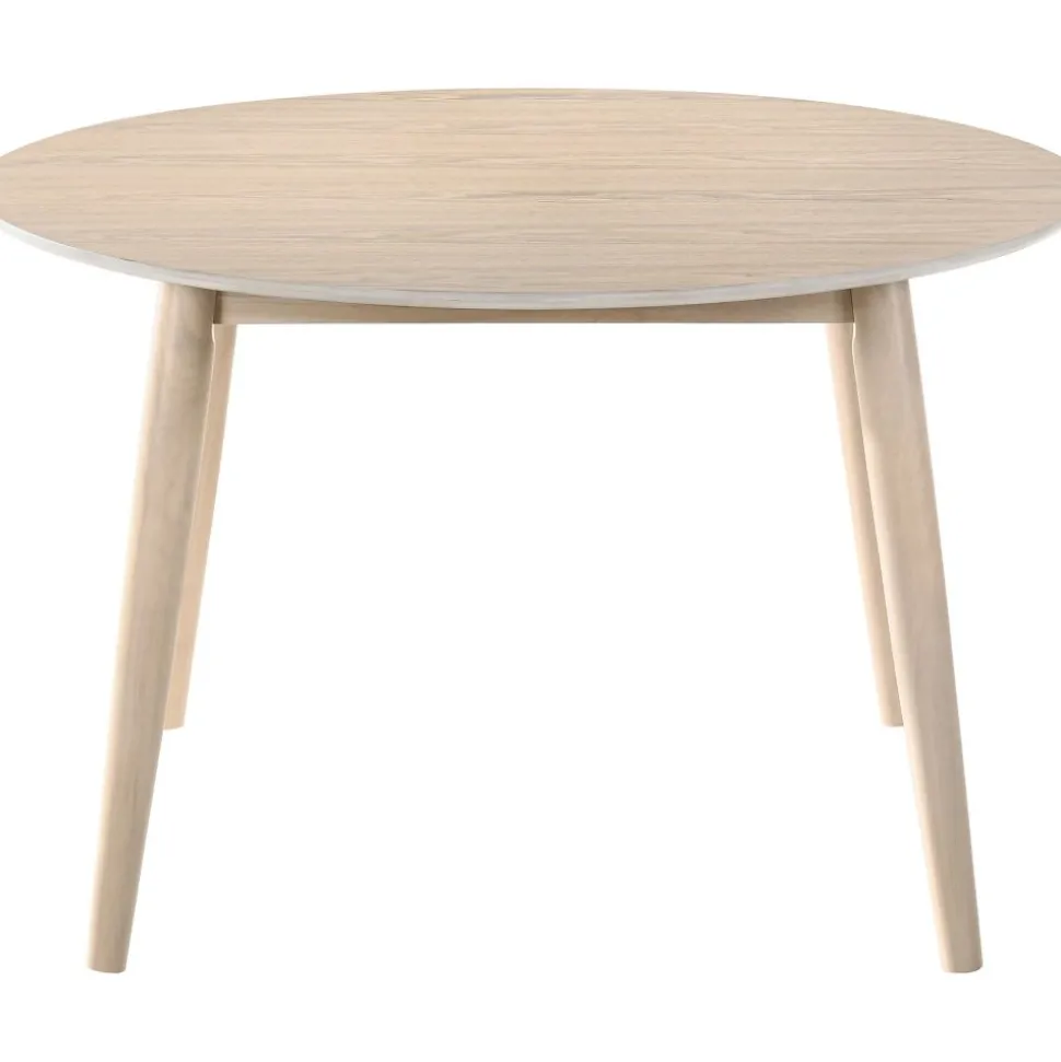 Matbord Ø120 cm whitewash - Florence + Textilrengöring för möbler