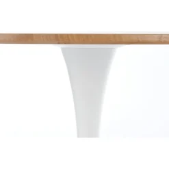 Matbord ek/vit Ø80 cm - Sumner + Textilrengöring för möbler