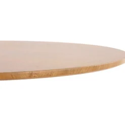 Matbord ek/vit Ø80 cm - Sumner + Textilrengöring för möbler