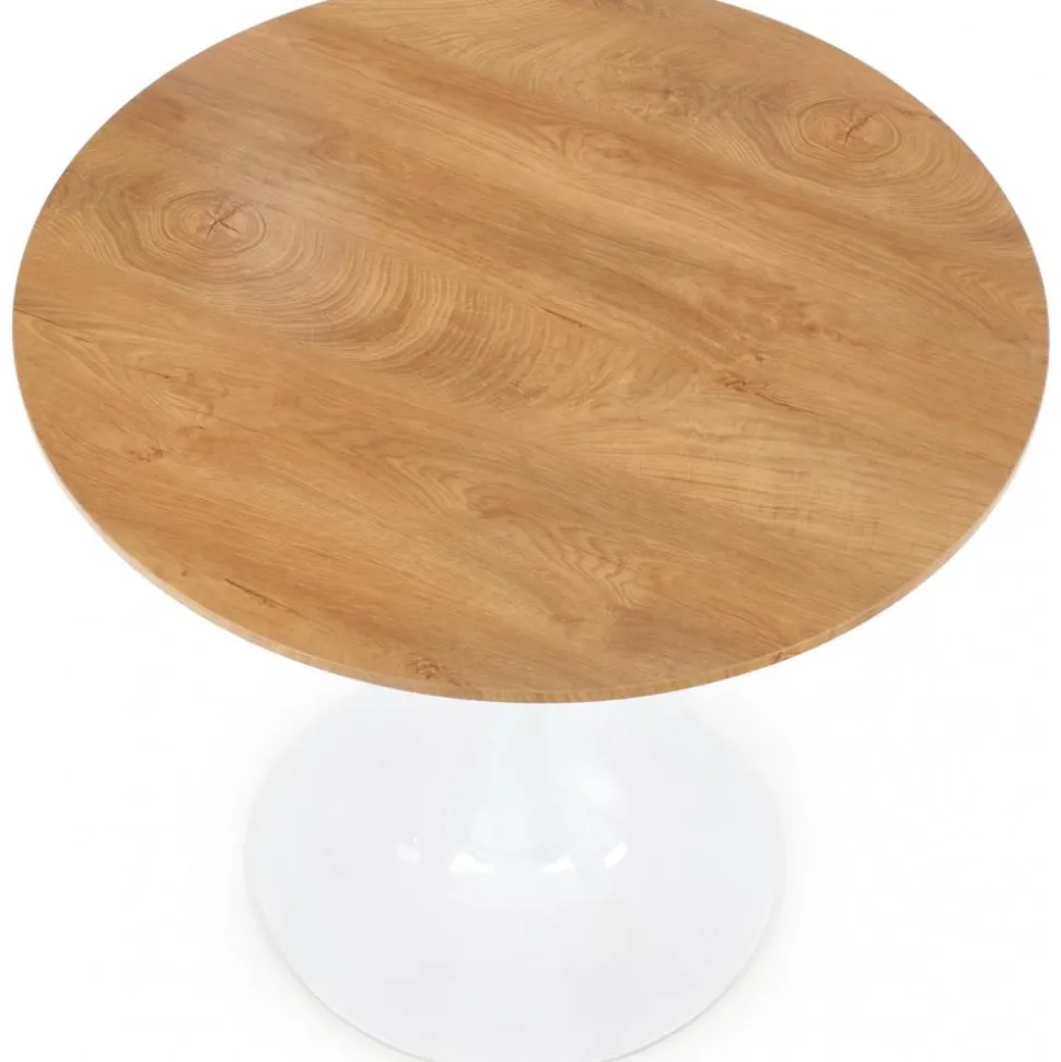 Matbord ek/vit Ø80 cm - Sumner + Textilrengöring för möbler