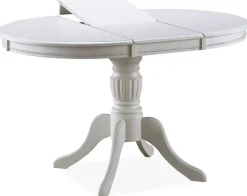 Matbord förlängningsbart 106-141 cm vit