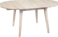 Matbord Genova förlängningsbart Ø110-160x110 cm whitewash oak + Fläckborttagare för möbler
