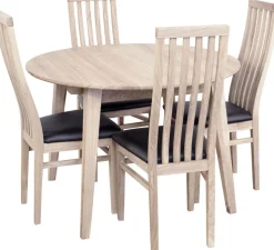 Matbord Genova förlängningsbart Ø110-160x110 cm whitewash oak + Fläckborttagare för möbler