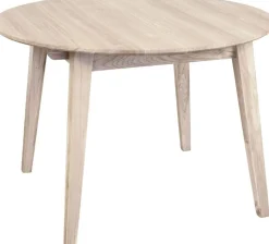Matbord Genova förlängningsbart Ø110-160x110 cm whitewash oak + Möbeltassar