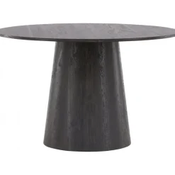 Matbord Lanzo Ø120 cm - Bord i mocca + Fläckborttagare för möbler