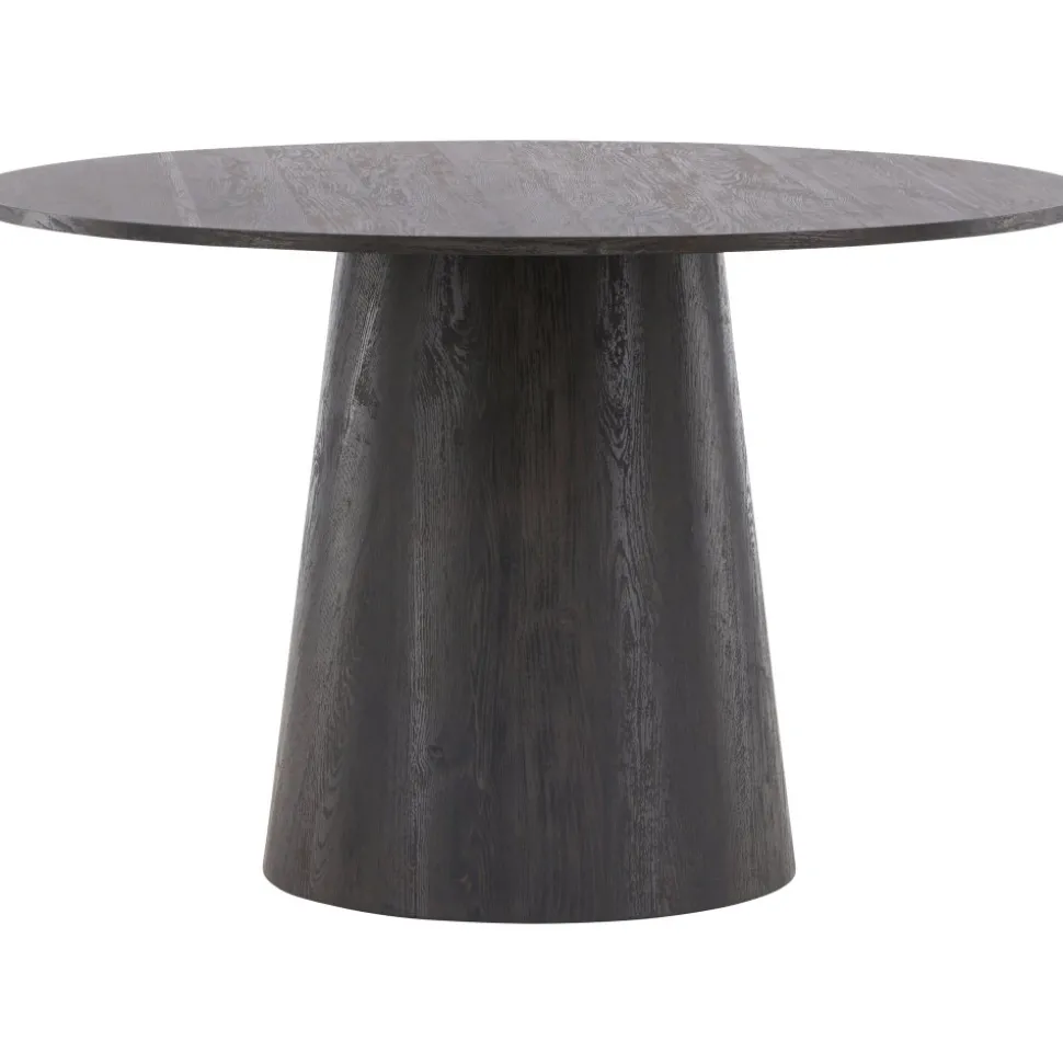 Matbord Lanzo Ø120 cm - Bord i mocca + Fläckborttagare för möbler