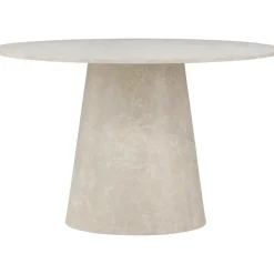 Matbord Lanzo Ø120 cm marmor beige