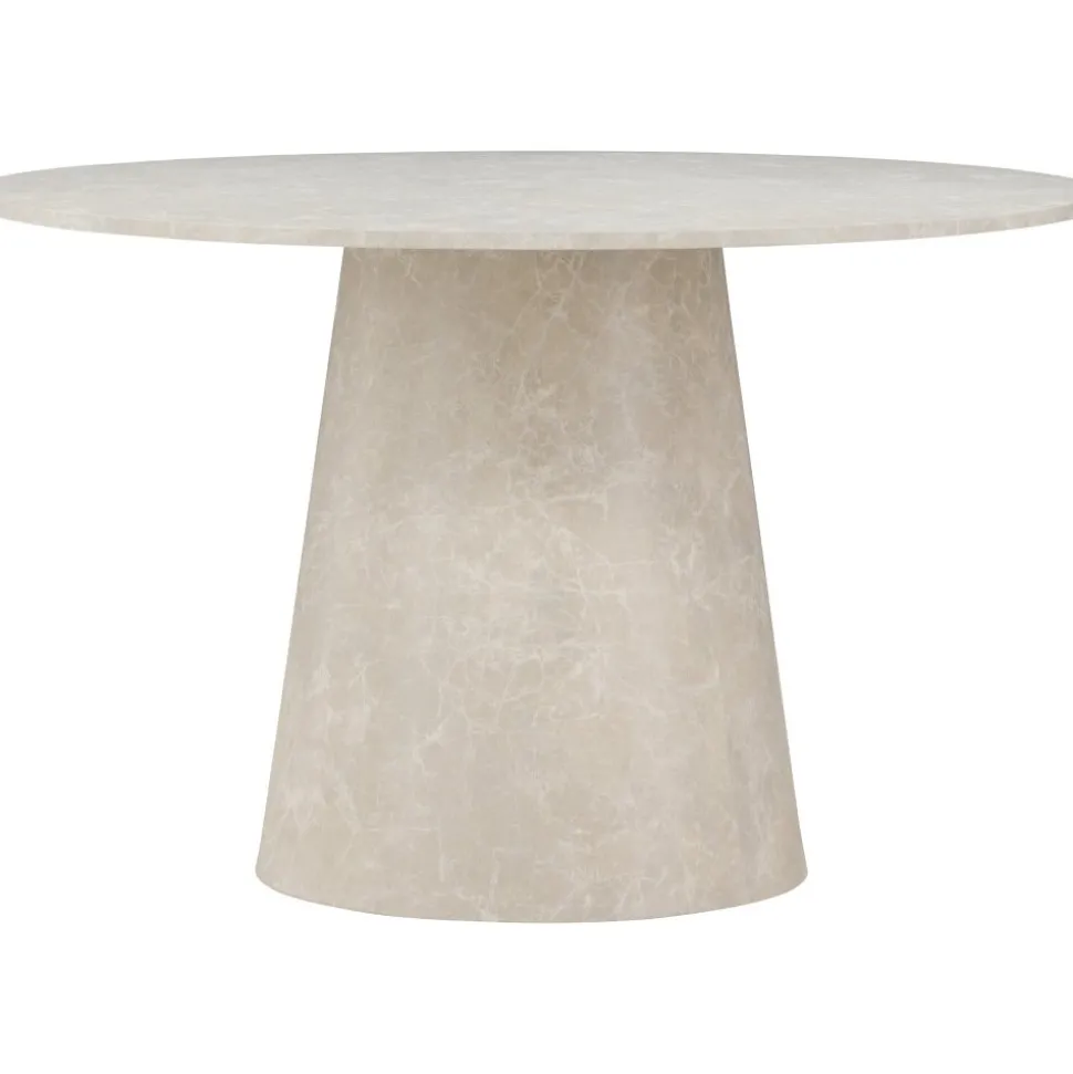 Matbord Lanzo Ø120 cm marmor beige