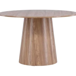 Matbord Lanzo - Natur Ø120 cm + Textilrengöring för möbler