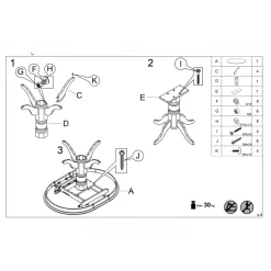 Matbord med butterfly skiva 90-124 cm vit - Dana + Möbeltassar