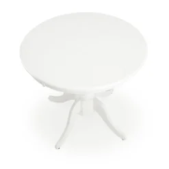 Matbord med butterfly skiva 90-124 cm vit - Dana