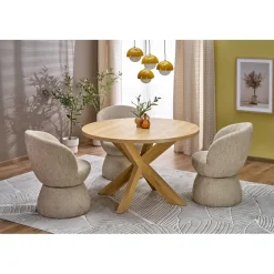 Matbord natur Ø120 cm